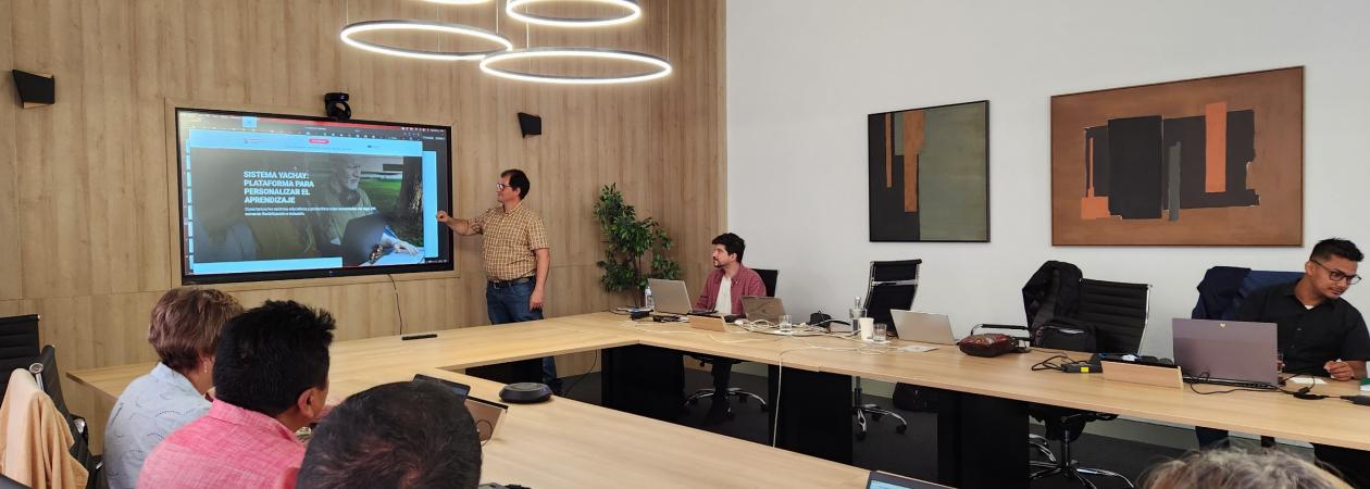 João Sarraipa presentando resultados del proyecto YachaY